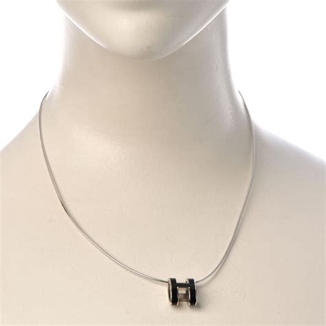 black hermes necklace|Hermes necklace for women.